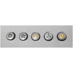 Cosmo 30" 380 Cubic Feet Per Minute CFM Ductless Wall Mount Range Hood in Stainless Steel with Charcoal Filter and Light Included - COS-668WRC75-DL - The Home Selection