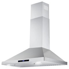 Cosmo 30" Ducted Range Hood in Stainless Steel with Touch Controls, LED Lighting and Permanent Filters - COS-63175S - The Home Selection