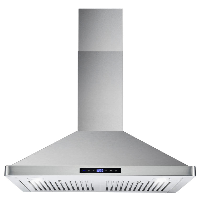Cosmo 30" Ducted Range Hood in Stainless Steel with Touch Controls, LED Lighting and Permanent Filters - COS-63175S - The Home Selection