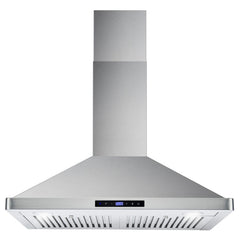 Cosmo 30" Ducted Range Hood in Stainless Steel with Touch Controls, LED Lighting and Permanent Filters - COS-63175S - The Home Selection