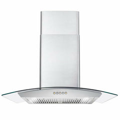 Cosmo 30" Ducted Wall Mount Range Hood in Stainless Steel with LED Lighting and Permanent Filters - COS-668A750 - The Home Selection