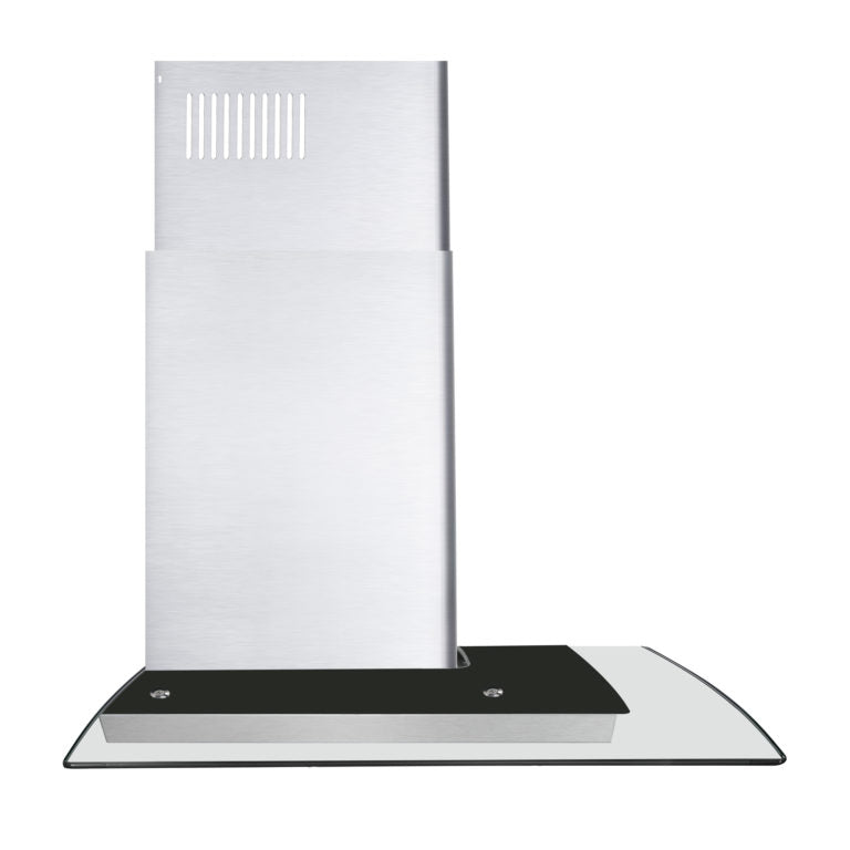 Cosmo 30" Ducted Wall Mount Range Hood in Stainless Steel with Push Button Controls, LED Lighting and Permanent Filters - COS-668WRC75 - The Home Selection