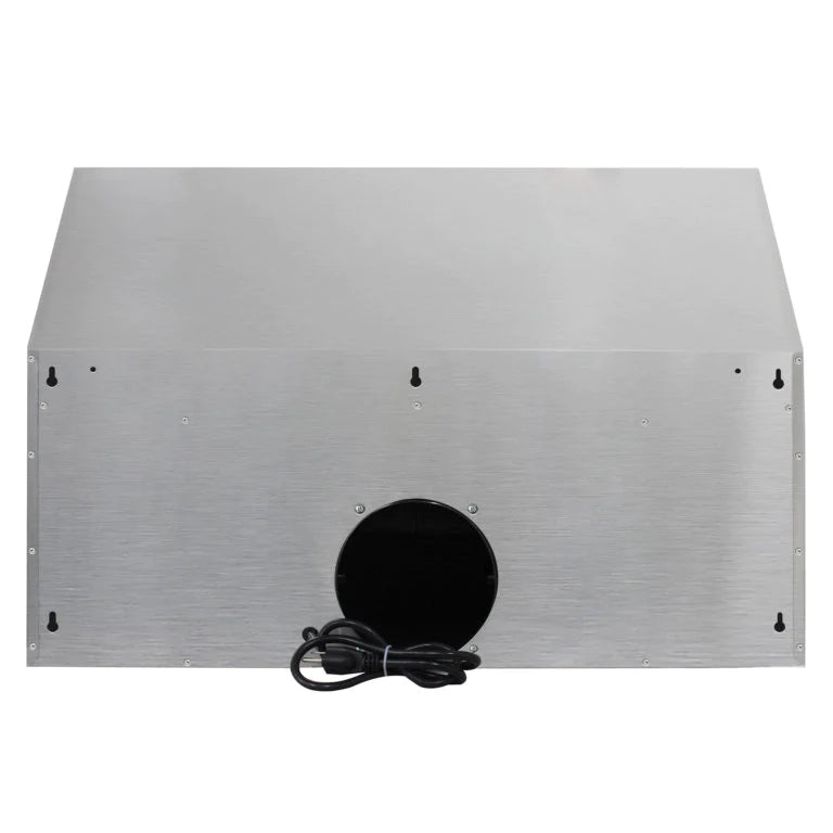 Cosmo 30" Ductless Under Cabinet Stainless Steel Range Hood With LED Light, 380 CFM, Permanent Filters,Stainless Steel - UMC30-DL - The Home Selection