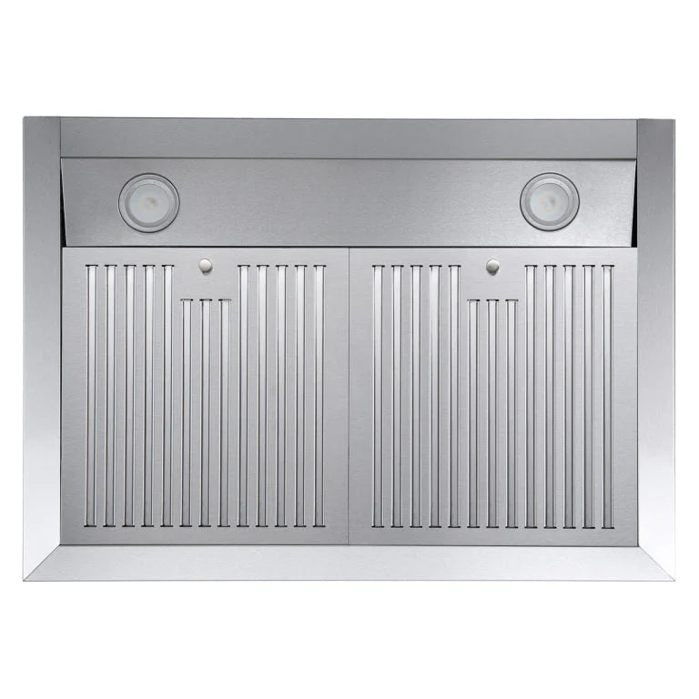 Cosmo 30" Ductless Under Cabinet Stainless Steel Range Hood With LED Light, 380 CFM, Permanent Filters,Stainless Steel - UMC30-DL - The Home Selection