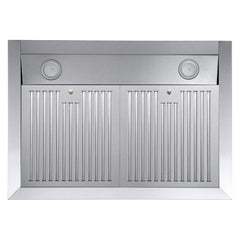 Cosmo 30" Ductless Under Cabinet Stainless Steel Range Hood With LED Light, 380 CFM, Permanent Filters,Stainless Steel - UMC30-DL - The Home Selection