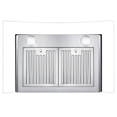 Cosmo 30" Ductless Wall Mount Range Hood In Stainless Steel With LED Lighting And Carbon Filter Kit For Recirculating - COS-668AS750-DL - The Home Selection