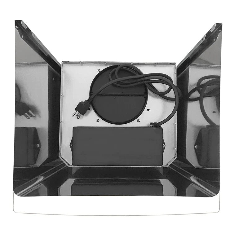Cosmo 30" Ductless Wall Mount Range Hood In Stainless Steel With LED Lighting And Carbon Filter Kit For Recirculating - COS-668AS750-DL - The Home Selection
