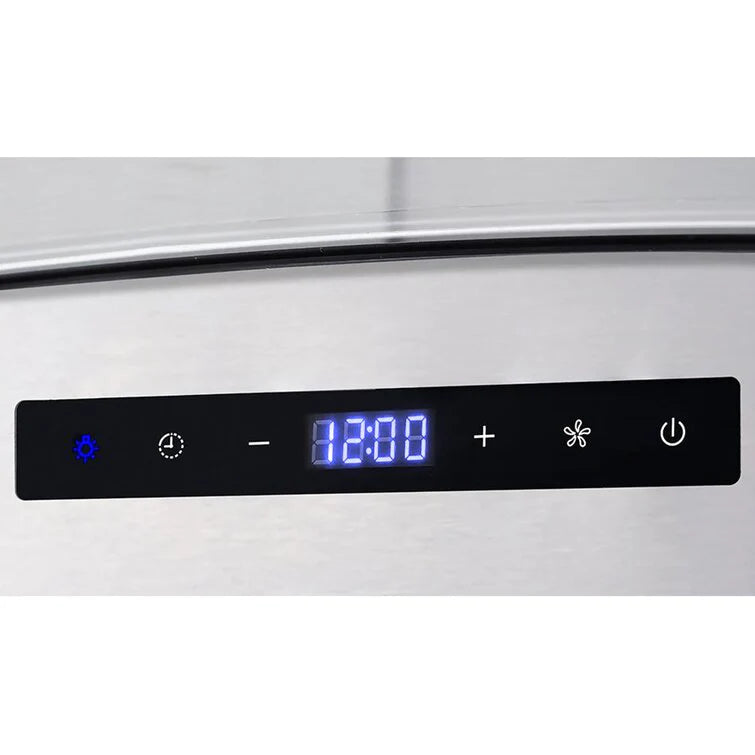 Cosmo 30" Ductless Wall Mount Range Hood In Stainless Steel With LED Lighting And Carbon Filter Kit For Recirculating - COS-668AS750-DL - The Home Selection