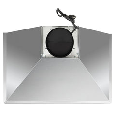 Cosmo 30" Ductless Wall Mount Range Hood with Push Button Controls, 3-Speed Fan, Permanent Filters, LED Lights & Carbon Filter Kit - COS-63175-DL - The Home Selection