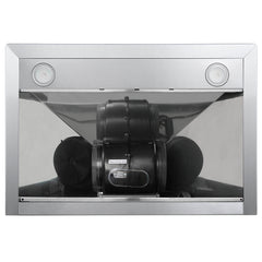 Cosmo 30" Ductless Wall Mount Range Hood with Push Button Controls, 3-Speed Fan, Permanent Filters, LED Lights & Carbon Filter Kit - COS-63175-DL - The Home Selection