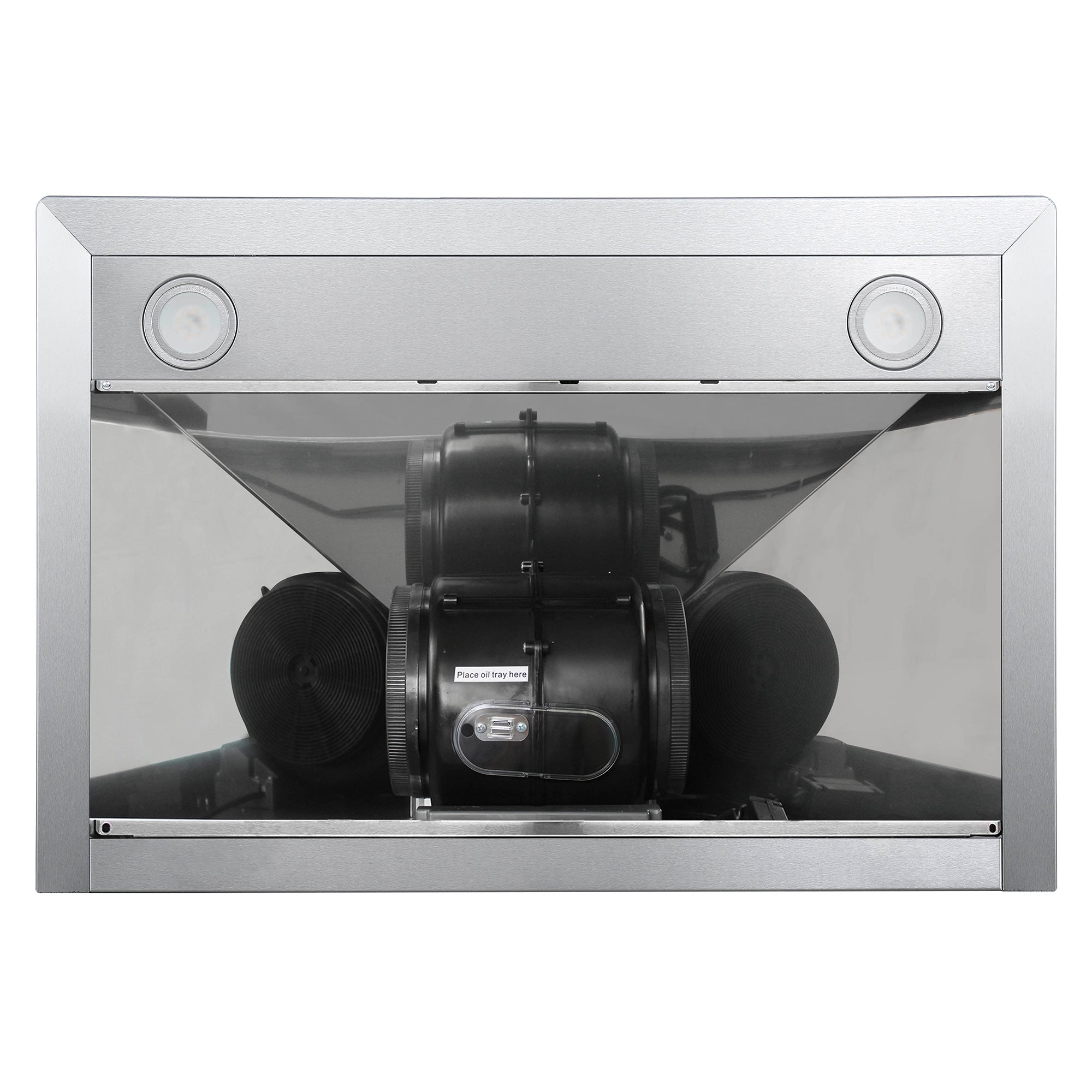 Cosmo 30" Ductless Wall Mount Range Hood with Soft Touch Controls, 3-Speed Fan, Permanent Filters, LED Lights; Carbon Filter Kit - COS-63175S-DL - The Home Selection