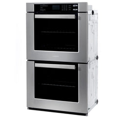 Cosmo 30" Electric Double Wall Oven with 5 cu. ft. Capacity, Turbo True European Convection, 7 Cooking Modes, Self-Cleaning in Stainless Steel - COS-30EDWC - The Home Selection