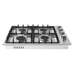 Cosmo 30" Gas Cooktop in Stainless Steel with 4 Italian Made Burners - COS-DIC304 - The Home Selection