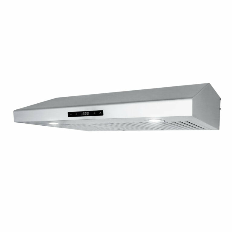 Cosmo 30" Under Cabinet Range Hood with Digital Touch Controls, 3-Speed Fan, LED Lights and Permanent Filters in Stainless Steel - COS-KS6U30 - The Home Selection