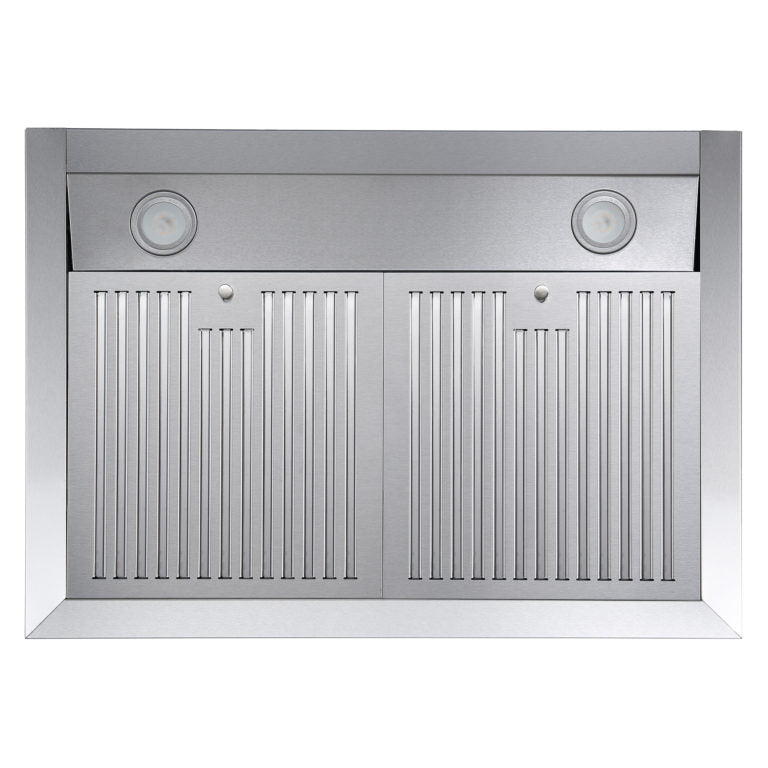 Cosmo 30" Under Cabinet Stainless Steel Range Hood with LED Light, 380 CFM, Permanent Filter, Convertible from Ducted to Ductless (Kit Not Included), 30 in., Stainless Steel - UMC30 - The Home Selection