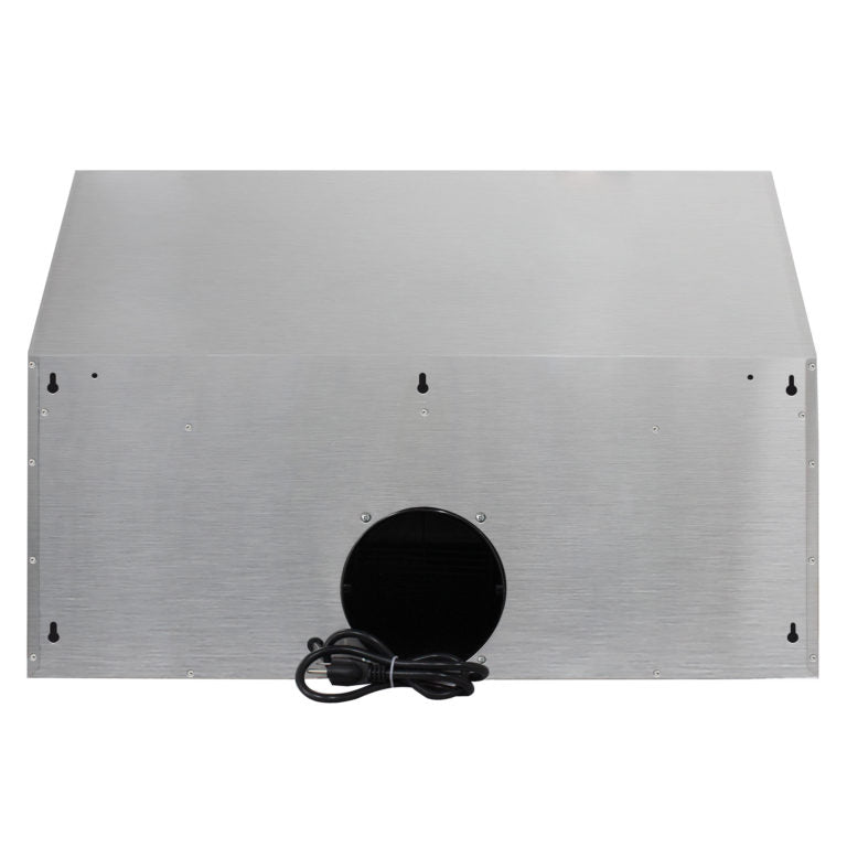 Cosmo 30" Under Cabinet Stainless Steel Range Hood with LED Light, 380 CFM, Permanent Filter, Convertible from Ducted to Ductless (Kit Not Included), 30 in., Stainless Steel - UMC30 - The Home Selection