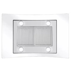 Cosmo 36" 668ICS Series 380 Cubic Feet Per Minute CFM Ductless Island Range Hood in Stainless Steel with Filter Light Included - COS-668ICS900-DL - The Home Selection