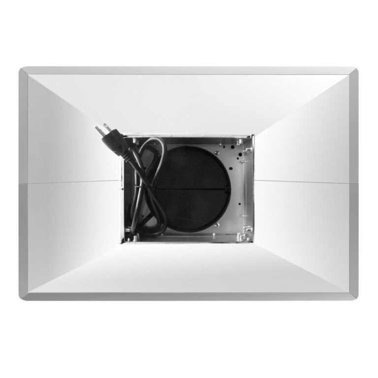 Cosmo 36" Ducted Island Range Hood with 380 CFM, 3-Speed Fan, Permanent Filters, LED Lights in Stainless Steel - COS-63ISS90 - The Home Selection