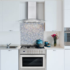 Cosmo 36" Ducted Wall Mount Range Hood in Stainless Steel with LED Lighting and Permanent Filters - COS-668A900 - The Home Selection