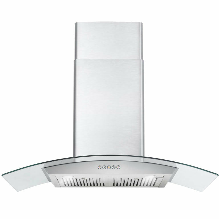 Cosmo 36" Ducted Wall Mount Range Hood in Stainless Steel with LED Lighting and Permanent Filters - COS-668A900 - The Home Selection