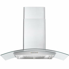 Cosmo 36" Ducted Wall Mount Range Hood in Stainless Steel with LED Lighting and Permanent Filters - COS-668A900 - The Home Selection