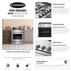 Cosmo 36" Ductless Island Range Hood Kitchen Hood with LED Lighting and Permanent Filters in Stainless Steel - COS-63ISS90-DL - The Home Selection