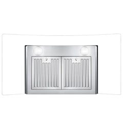 Cosmo 36" Ductless Wall Mount Range Hood, Stainless Steel With Soft Touch Control - COS-668WRCS90-DL - The Home Selection
