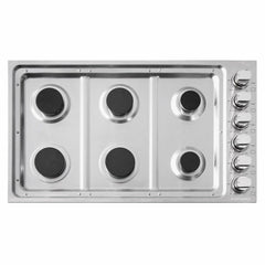 Cosmo 36" Gas Cooktop in Stainless Steel with 6 Italian Made Burners - COS-DIC366 - The Home Selection