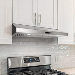 Cosmo 36" Under Cabinet Range Hood with Digital Touch Controls, 3-Speed Fan, LED Lights and Permanent Filters in Stainless Steel - COS-KS6U36 - The Home Selection