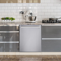 Cosmo 4 Piece, 36″ Range 36″ Range Hood 24″ Dishwasher & Refrigerator - COS-4PKG-224 - The Home Selection