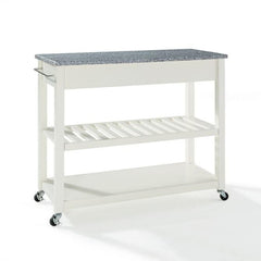 Crosley 43 Inch Granite Top Kitchen Prep Cart - KF30053 - The Home Selection