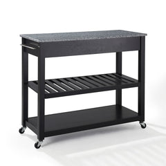Crosley 43 Inch Granite Top Kitchen Prep Cart - KF30053 - The Home Selection