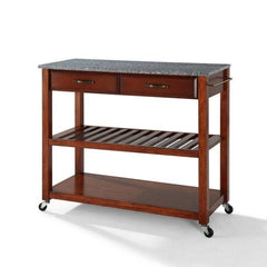 Crosley 43 Inch Granite Top Kitchen Prep Cart - KF30053 - The Home Selection