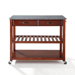 Crosley 43 Inch Granite Top Kitchen Prep Cart - KF30053 - The Home Selection