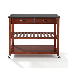 Crosley 43 Inch Granite Top Kitchen Prep Cart - KF30054 - The Home Selection