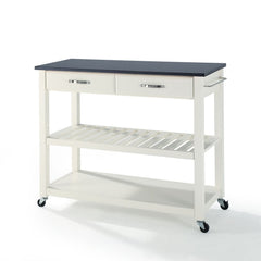 Crosley 43 Inch Granite Top Kitchen Prep Cart - KF30054 - The Home Selection