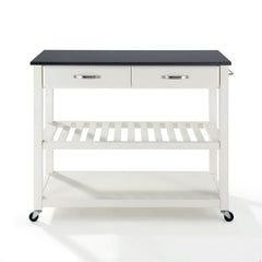 Crosley 43 Inch Granite Top Kitchen Prep Cart - KF30054 - The Home Selection