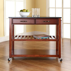 Crosley 43 Inch Granite Top Kitchen Prep Cart - KF30054 - The Home Selection