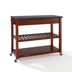 Crosley 43 Inch Granite Top Kitchen Prep Cart - KF30054 - The Home Selection