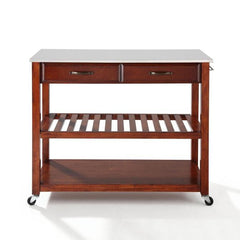 Crosley 43 Inch Granite Top Kitchen Prep Cart - KF30056 - The Home Selection
