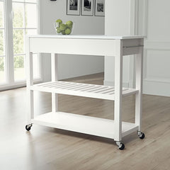 Crosley 43 Inch Granite Top Kitchen Prep Cart - KF30056 - The Home Selection