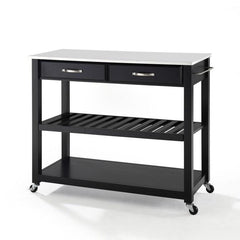 Crosley 43 Inch Granite Top Kitchen Prep Cart - KF30056 - The Home Selection