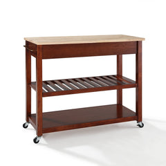 Crosley 43 Inch Wood Top Kitchen Prep Cart - KF30051 - The Home Selection