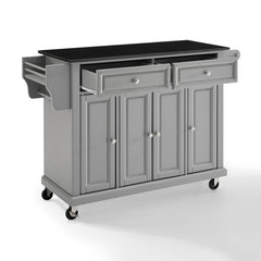 Crosley 51.50 Inch Full Size Granite Top Kitchen Cart - KF30004E - The Home Selection