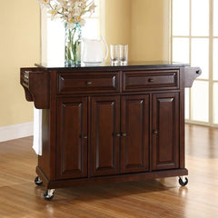 Crosley 51.50 Inch Full Size Granite Top Kitchen Cart - KF30004E - The Home Selection