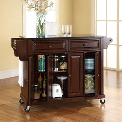 Crosley 51.50 Inch Full Size Granite Top Kitchen Cart - KF30004E - The Home Selection
