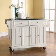 Crosley 51.50 Inch Full Size Granite Top Kitchen Cart - KF30004E - The Home Selection