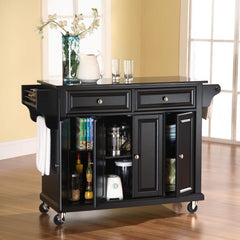 Crosley 51.50 Inch Full Size Granite Top Kitchen Cart - KF30004E - The Home Selection