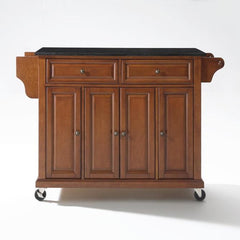 Crosley 51.50 Inch Full Size Granite Top Kitchen Cart - KF30004E - The Home Selection