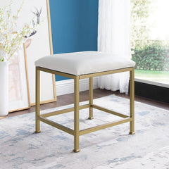 Crosley Aimee 18 Inch Vanity Stool - CF1310-GL - The Home Selection